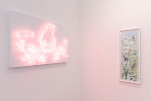 Tina Kim Gallery & <a href='/art-galleries/kukje-gallery/' target='_blank'>Kukje Gallery</a> at Frieze London 2015 Photo: © Charles Roussel & Ocula